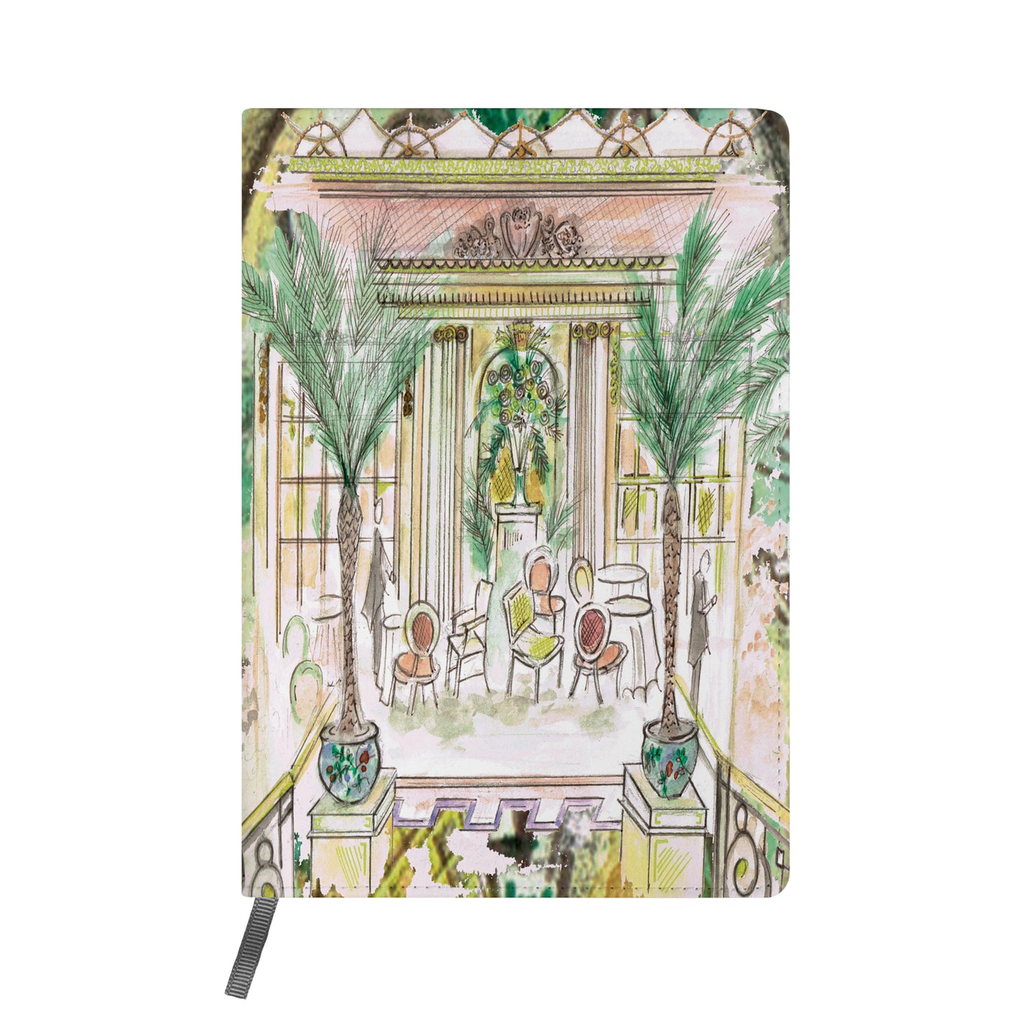 Afternoon Tea At The Ritz A5 Faux Leather Journal Notebook