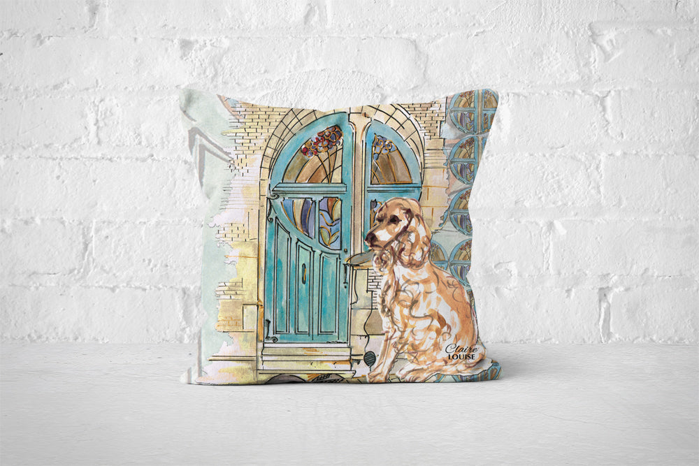 At Home With Spaniel Cushion