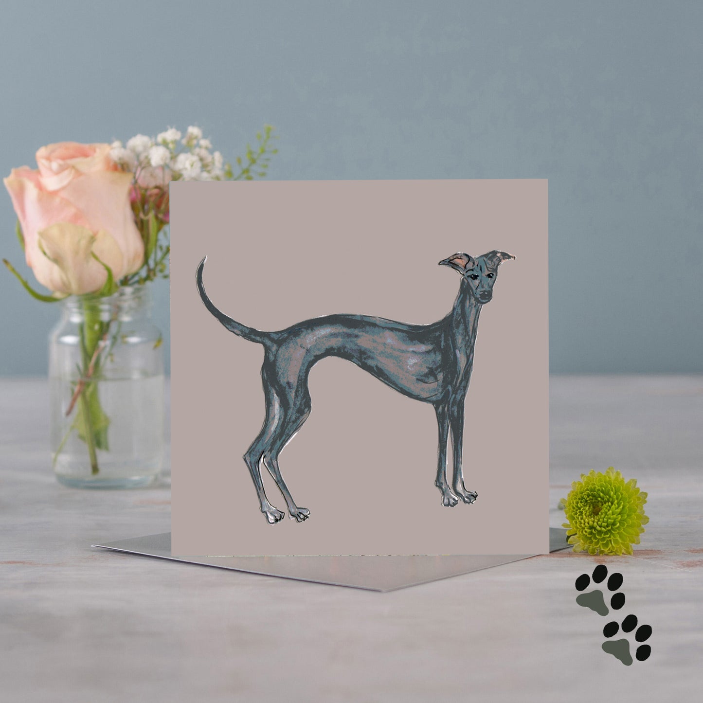 Simply greyhound greeting card - Pack of 6