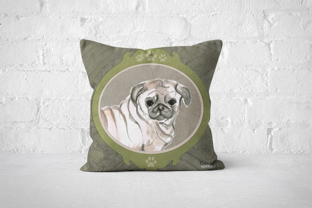Picture This Pug Cushion