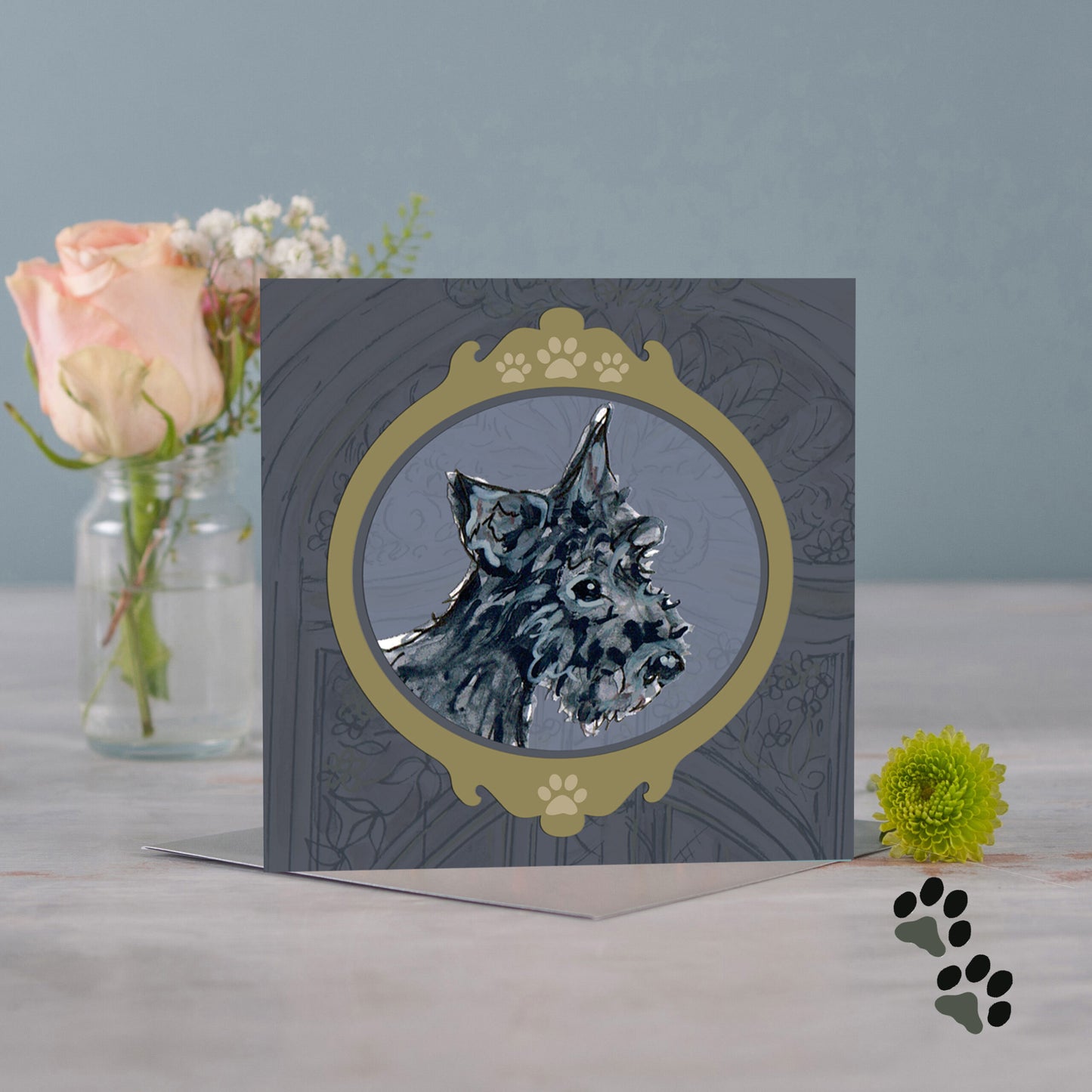 Picture this scottie greeting card - Pack of 6