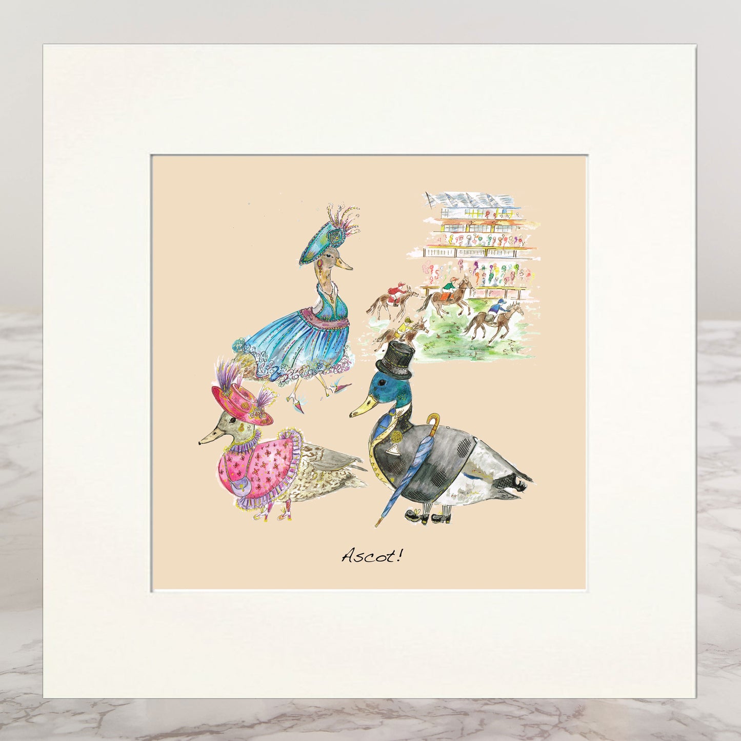 Ascot Mounted Print