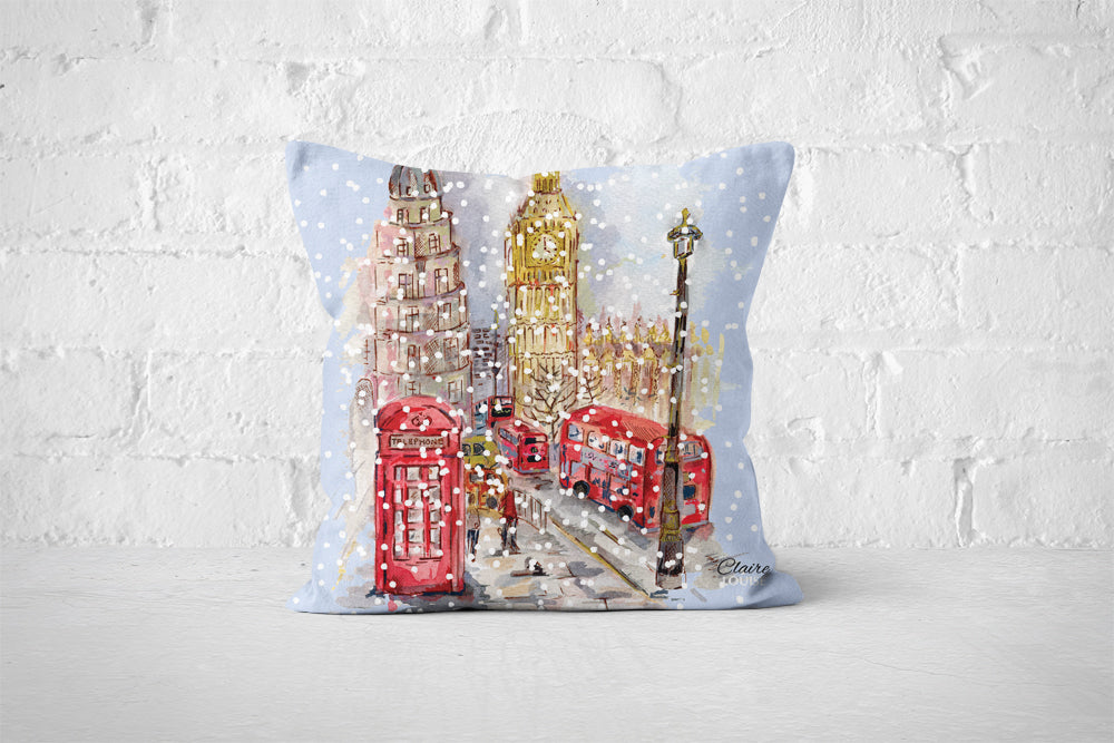 Big Ben Christmas Cushion