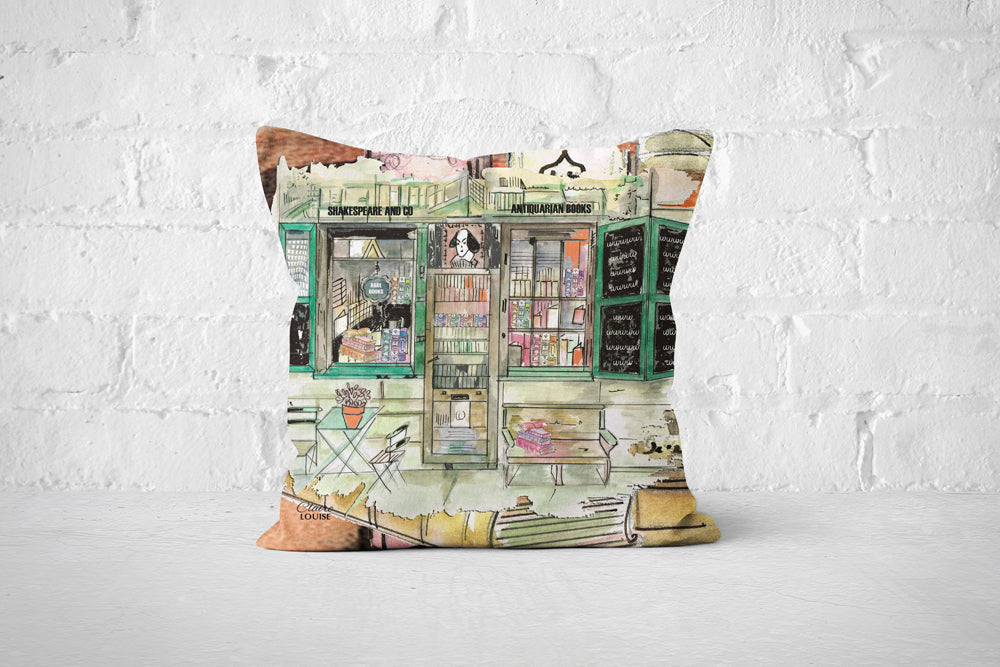 Shakespeare's Antique Book Shop Cushion