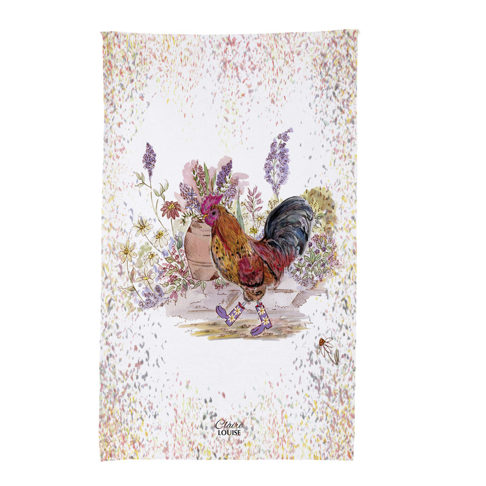 Cockerel Tea Towel
