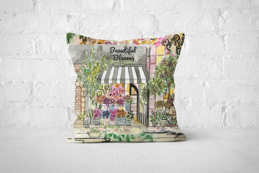 Beautiful Blooms Florist Cushion
