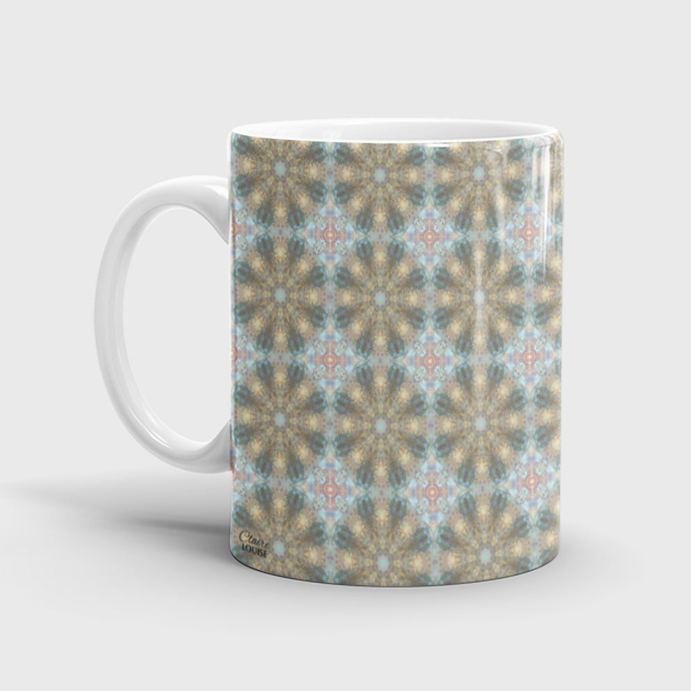 Boho Ivory Buff Ceramic Mug