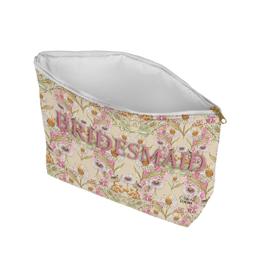 Bridesmaid Wedding Bloom Cosmetic Bag
