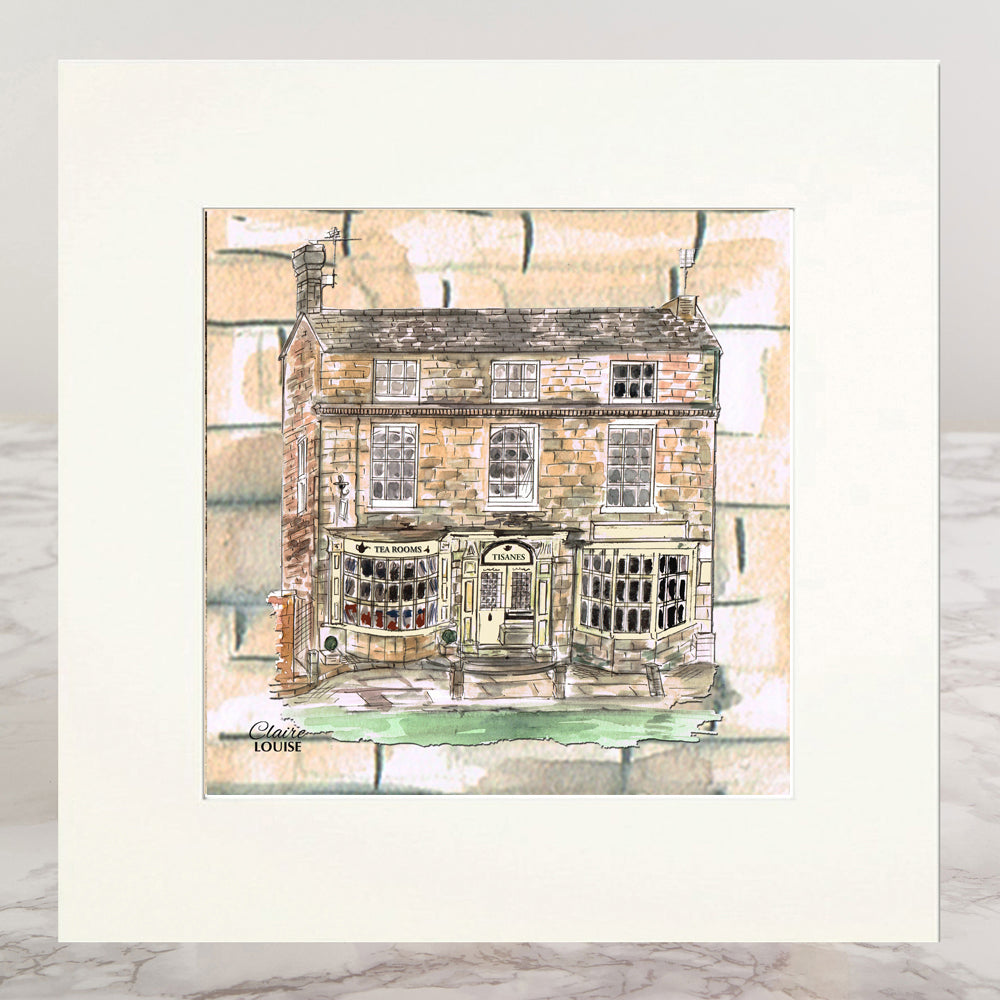 Broadway Tisanes Tea Rooms Mounted Print