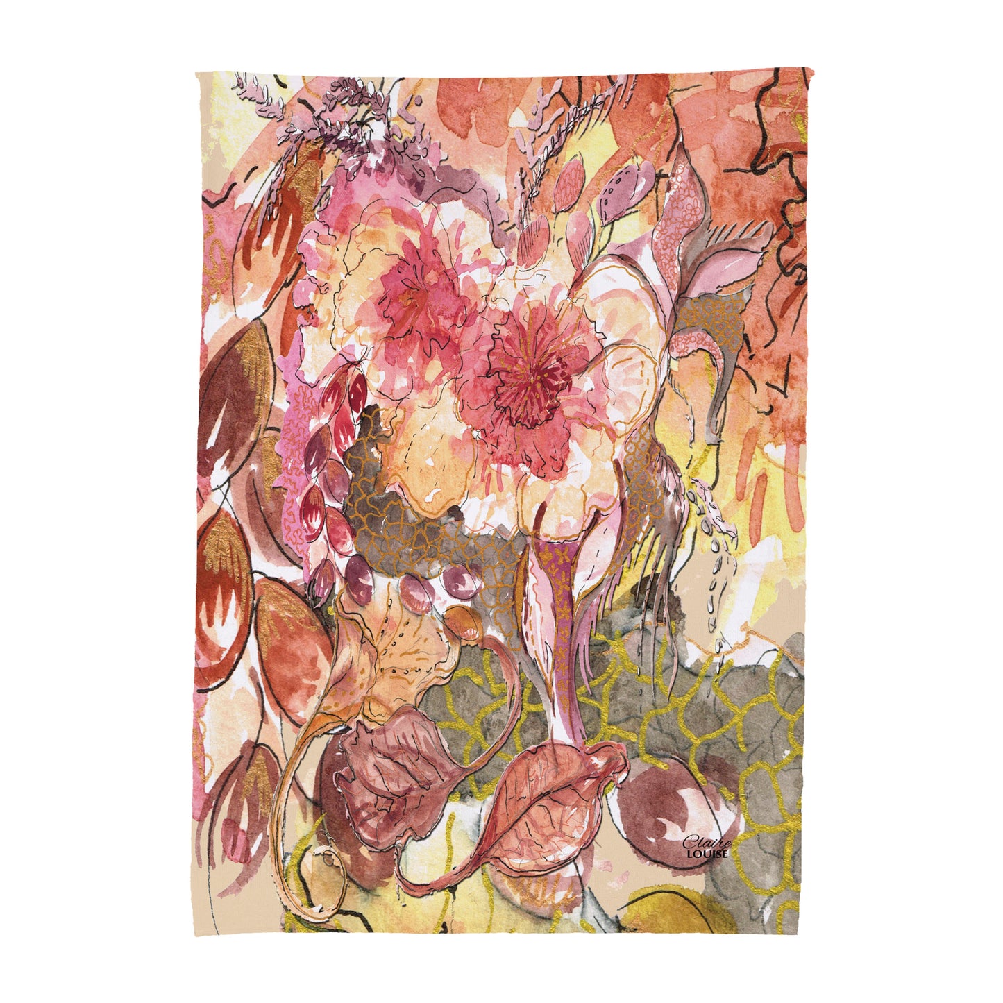 Burnt Sienna Bloom Blanket