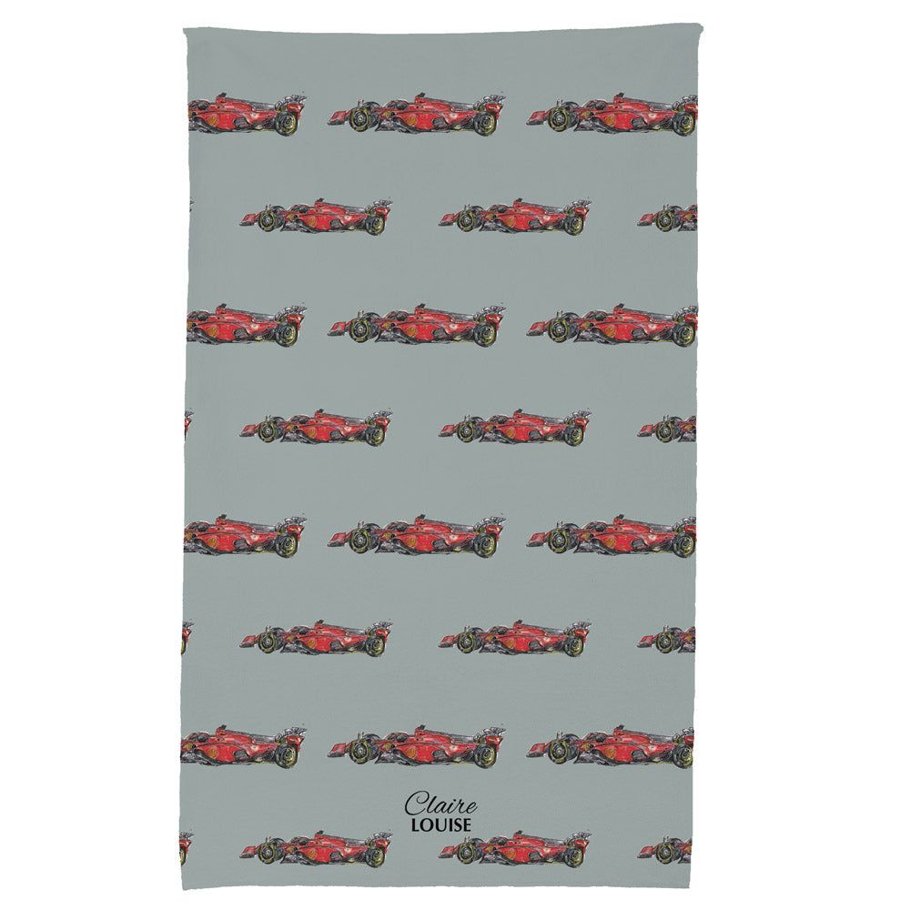 Car Racing Tea Towel
