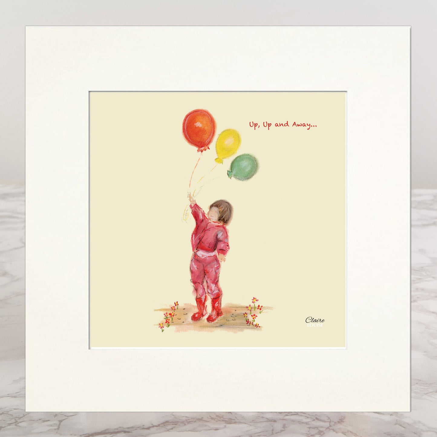 Up, Up And Away Mounted Print