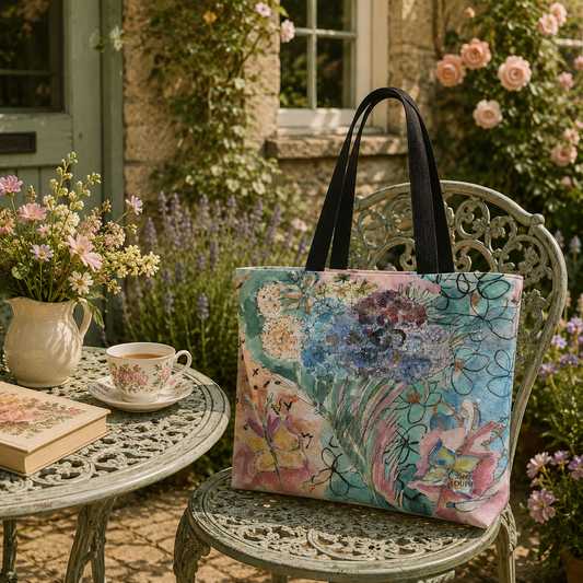 Lucid Autumn Bloom Bloom double sided print shopper