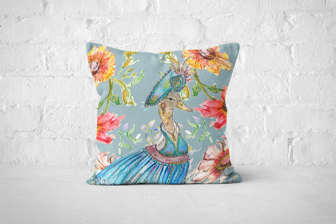 Cottage Floral Duck Cushion