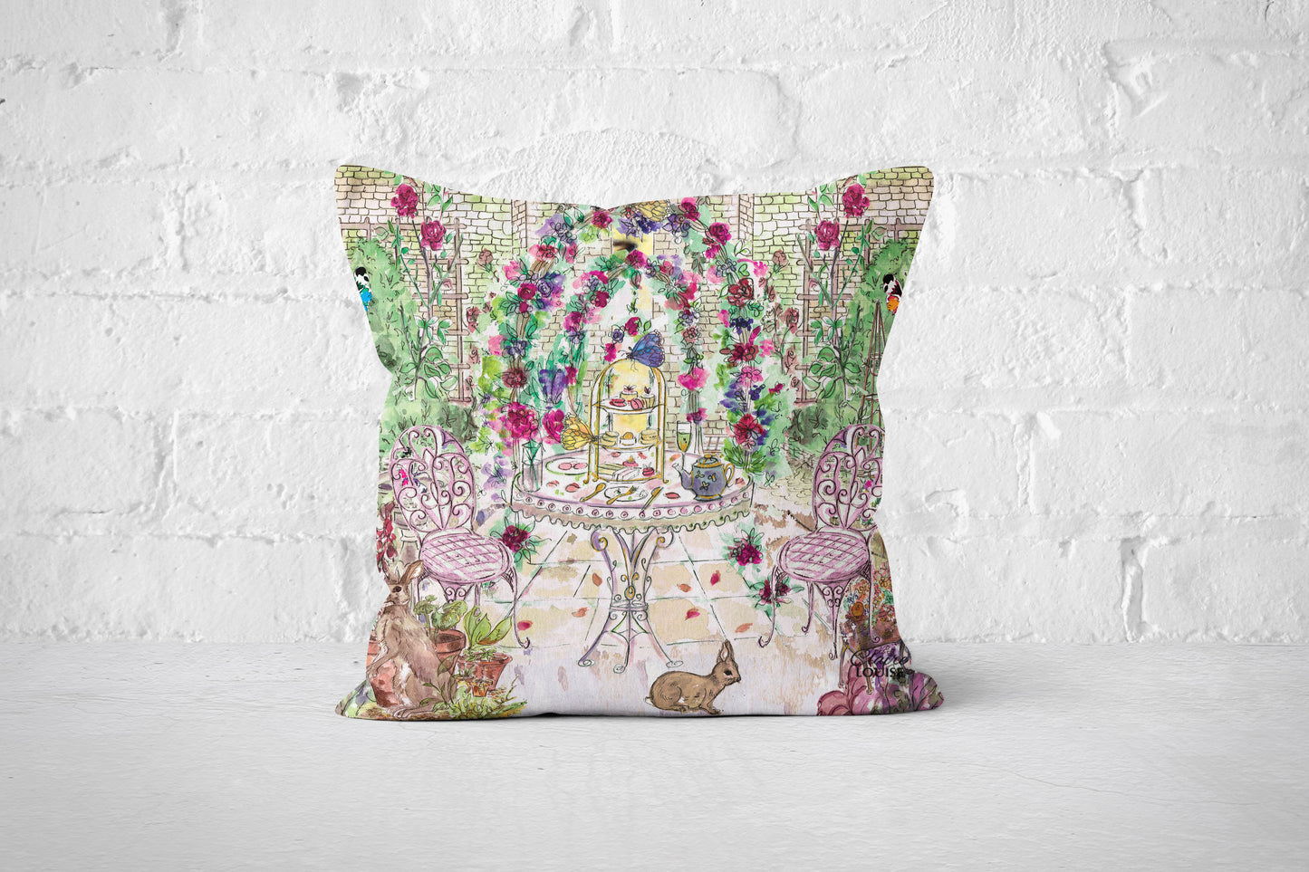 Cream Tea in the Garden Cushion