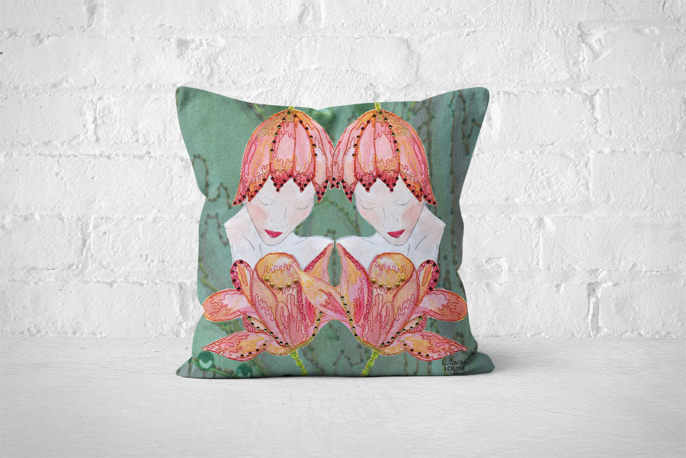 Tulip Lady Cushion