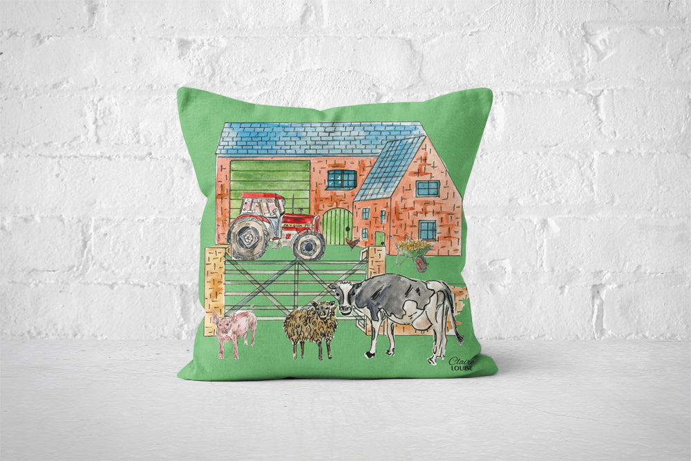 Children's Farmyard Cushion