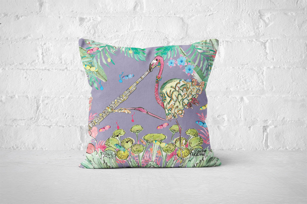 Florence The Flamingo Cushion