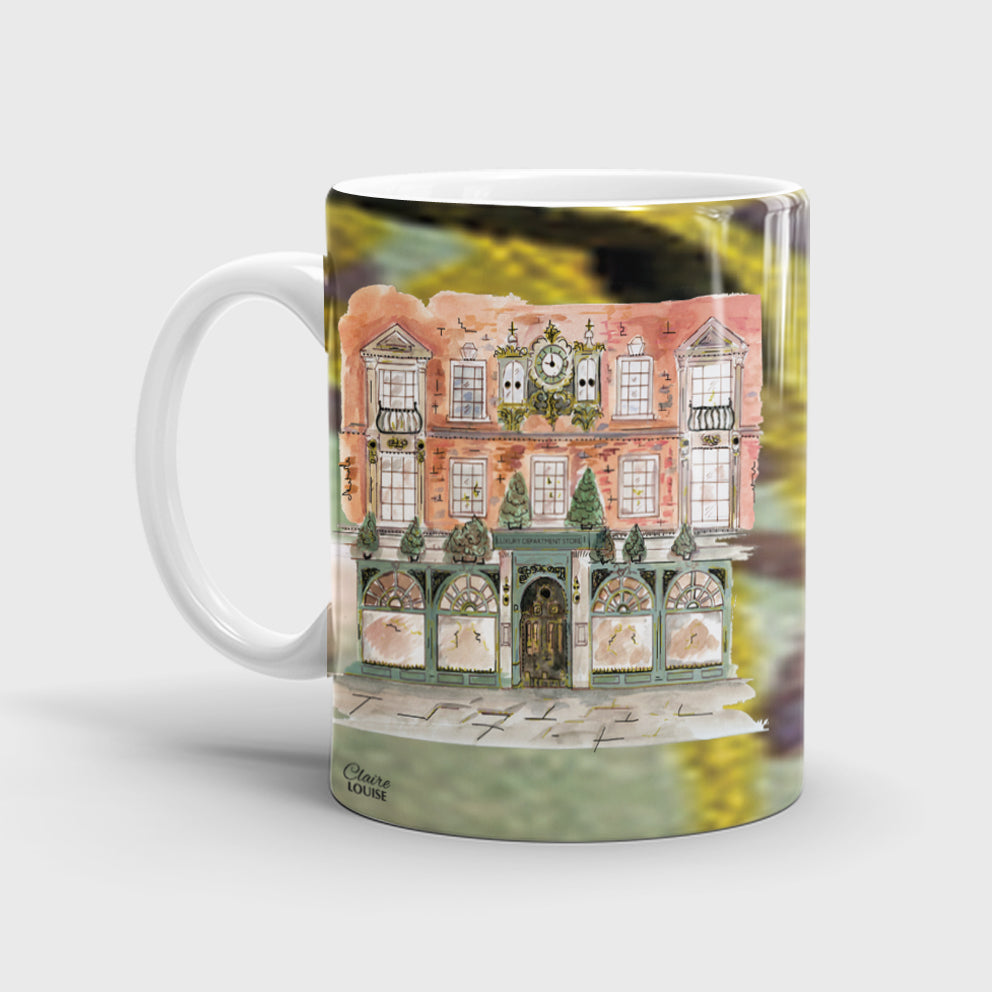 Illustrated Fortnum and Mason Inspired Ceramic Mug
