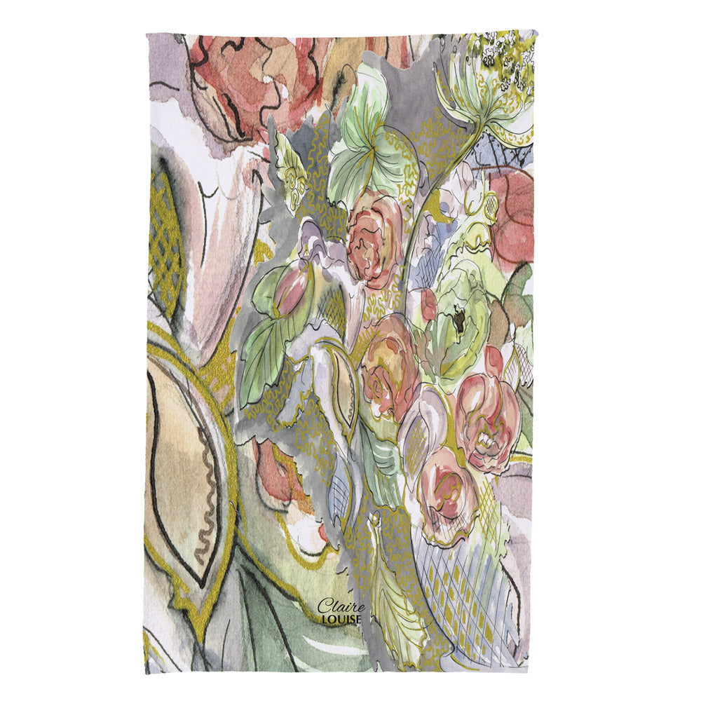 Heirloom Lilac Bloom Tea Towel