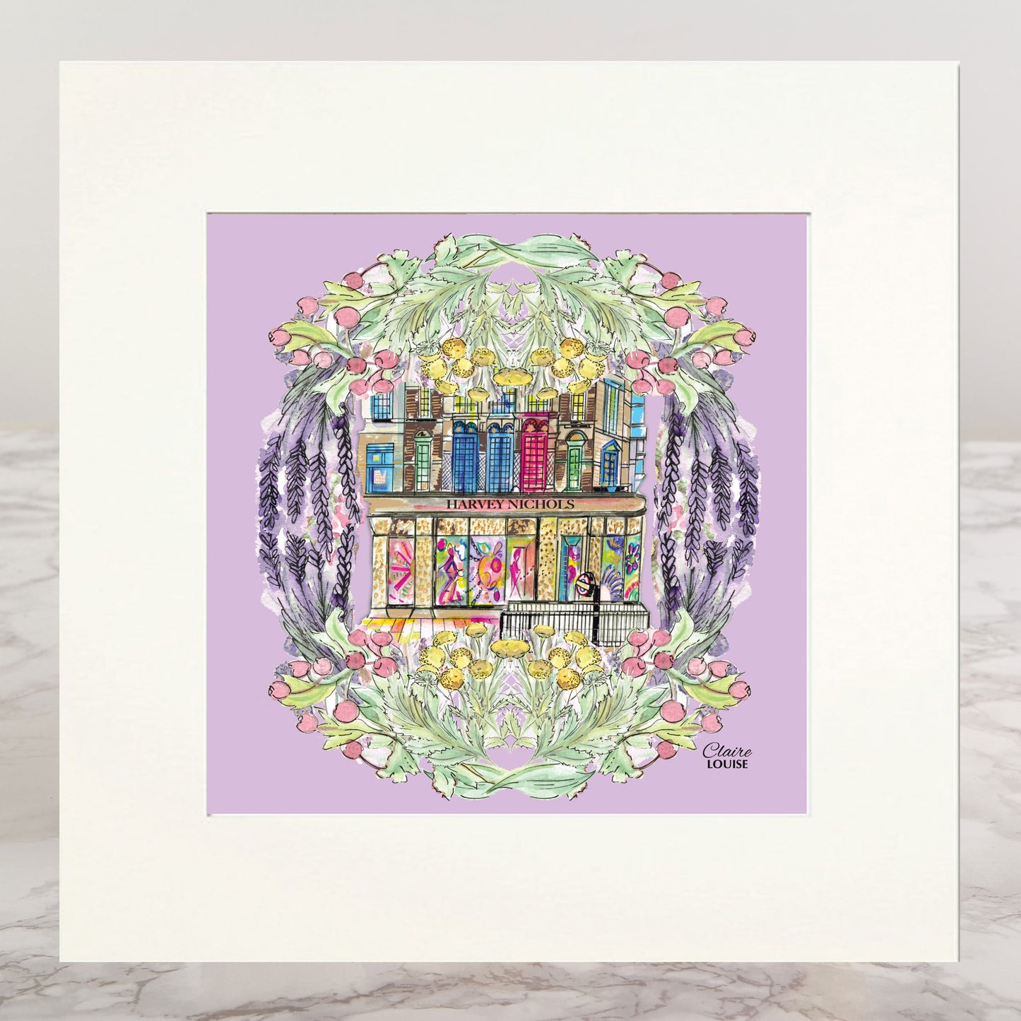 Harvey Nichols In Full Bloom Mounted Print