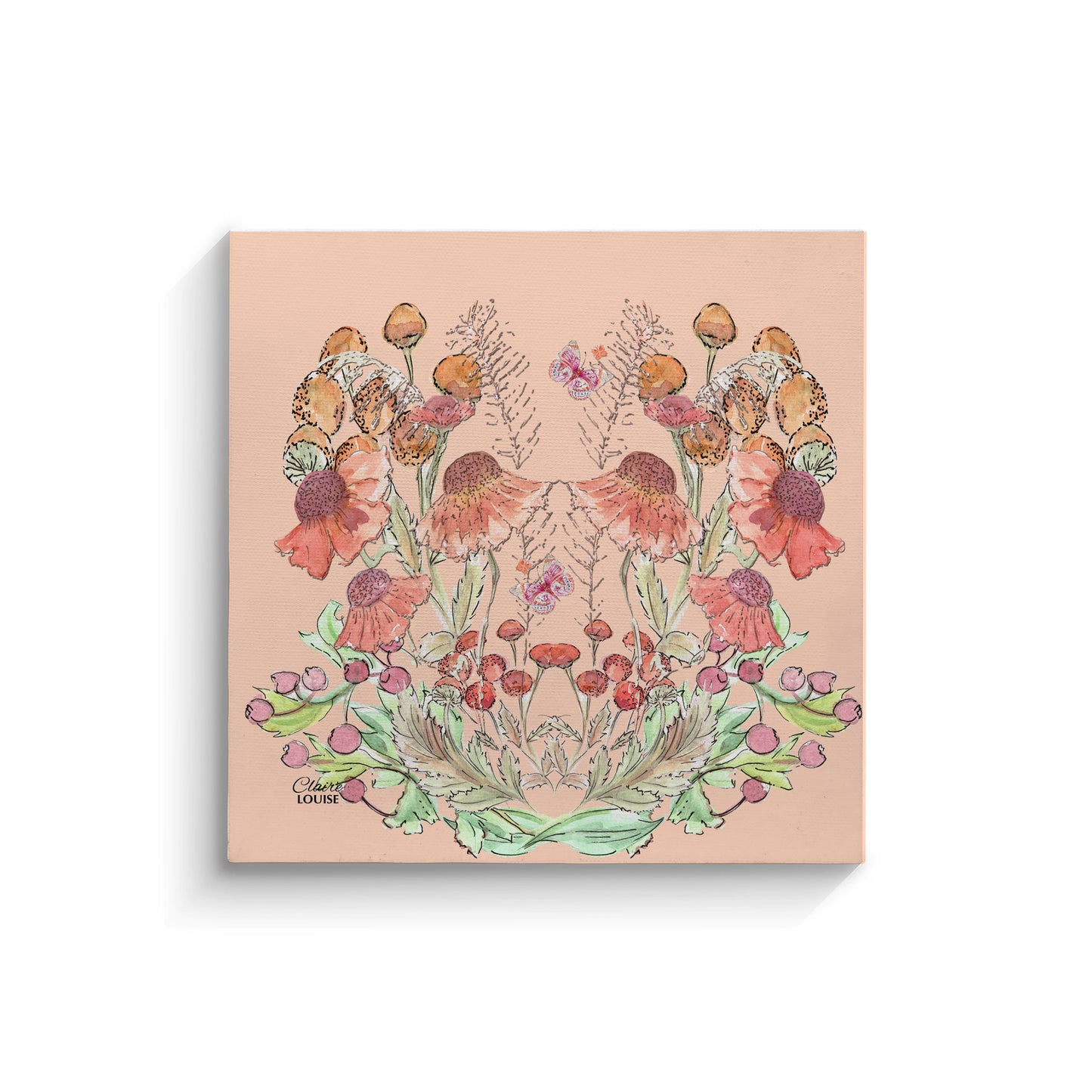 Peach Bloom Canvas Print