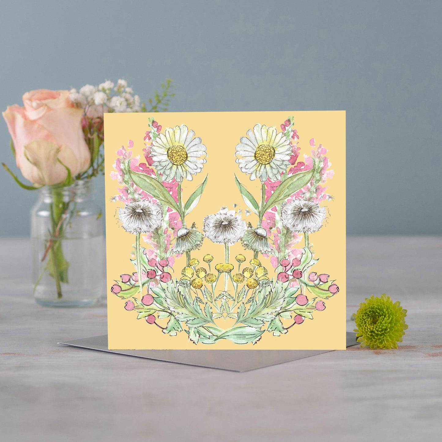 Buttercream Bloom Greetings Card - Pack of 6