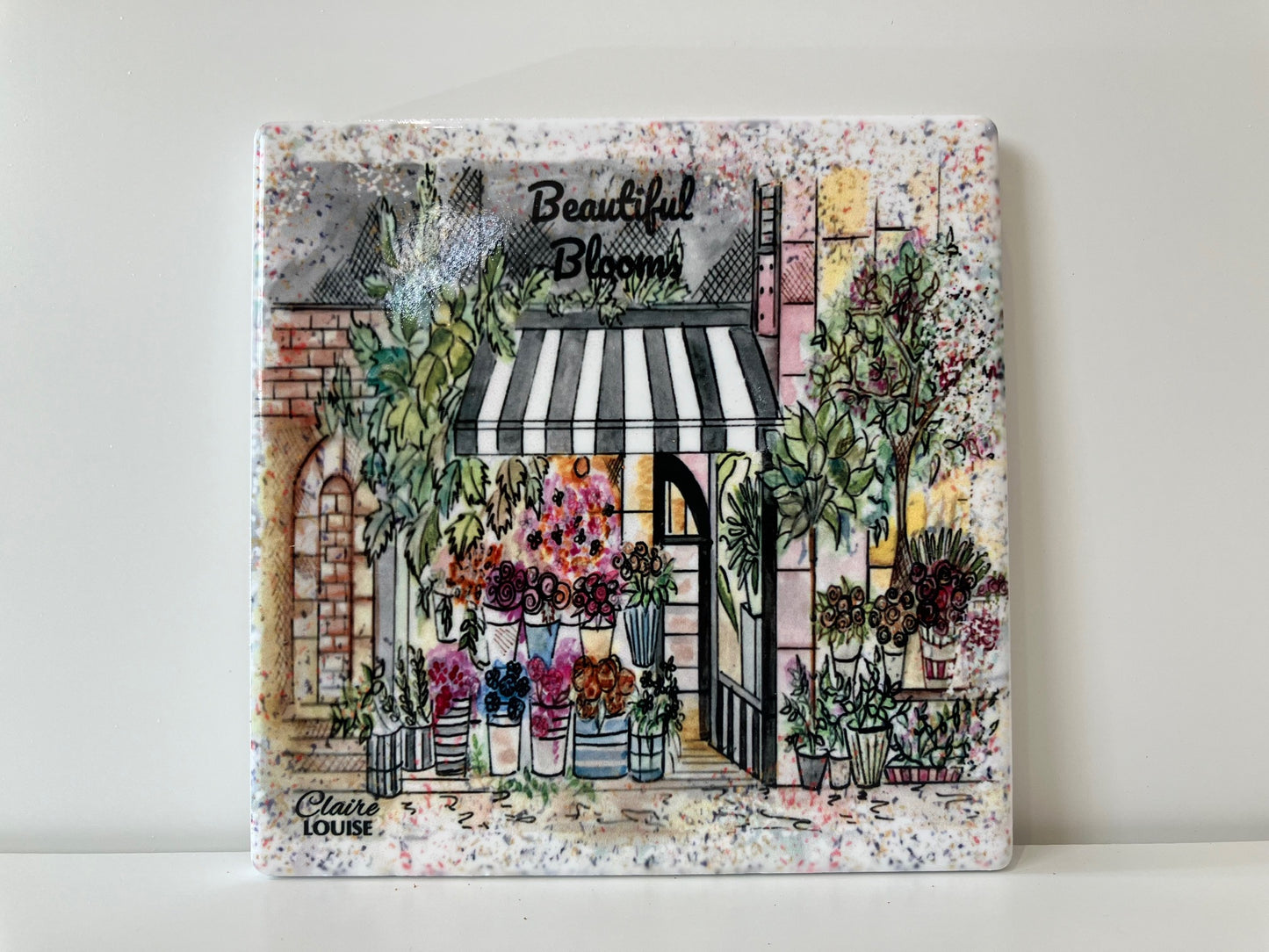 Flower Shop Tile Coaster