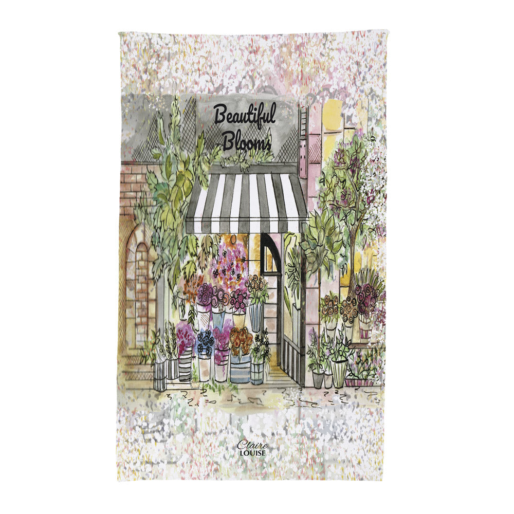 Flower Shop Tea Towel