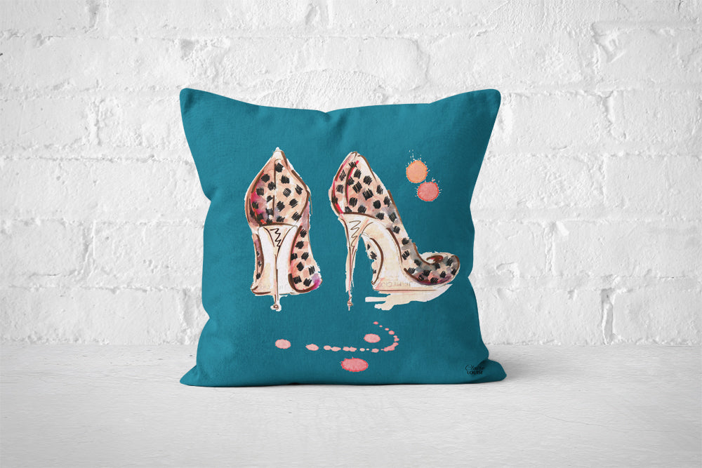 Leopard Print Shoe Cushion