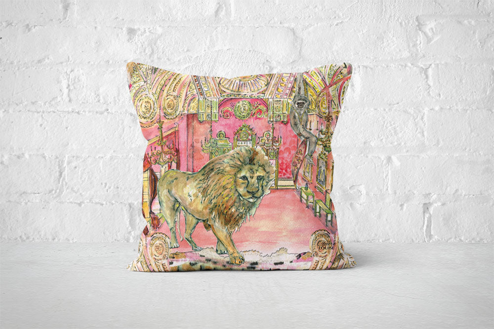 Lion In The City Cushion