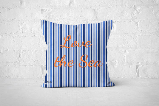 Love the Sea Stripe Cushion