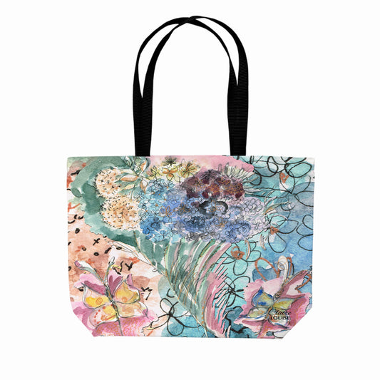 Lucid Autumn Bloom Bloom double sided print shopper
