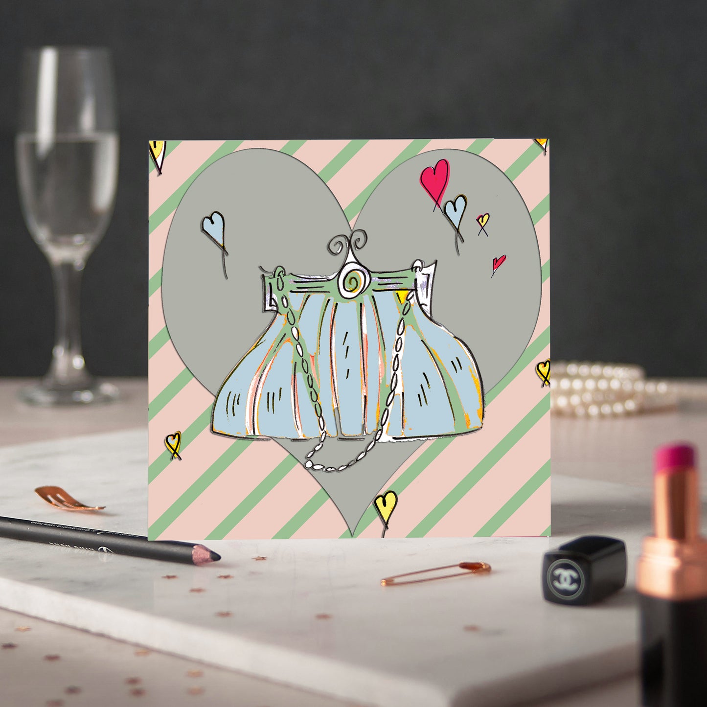 Bag Love Nude Greeting Card - Pack of 6