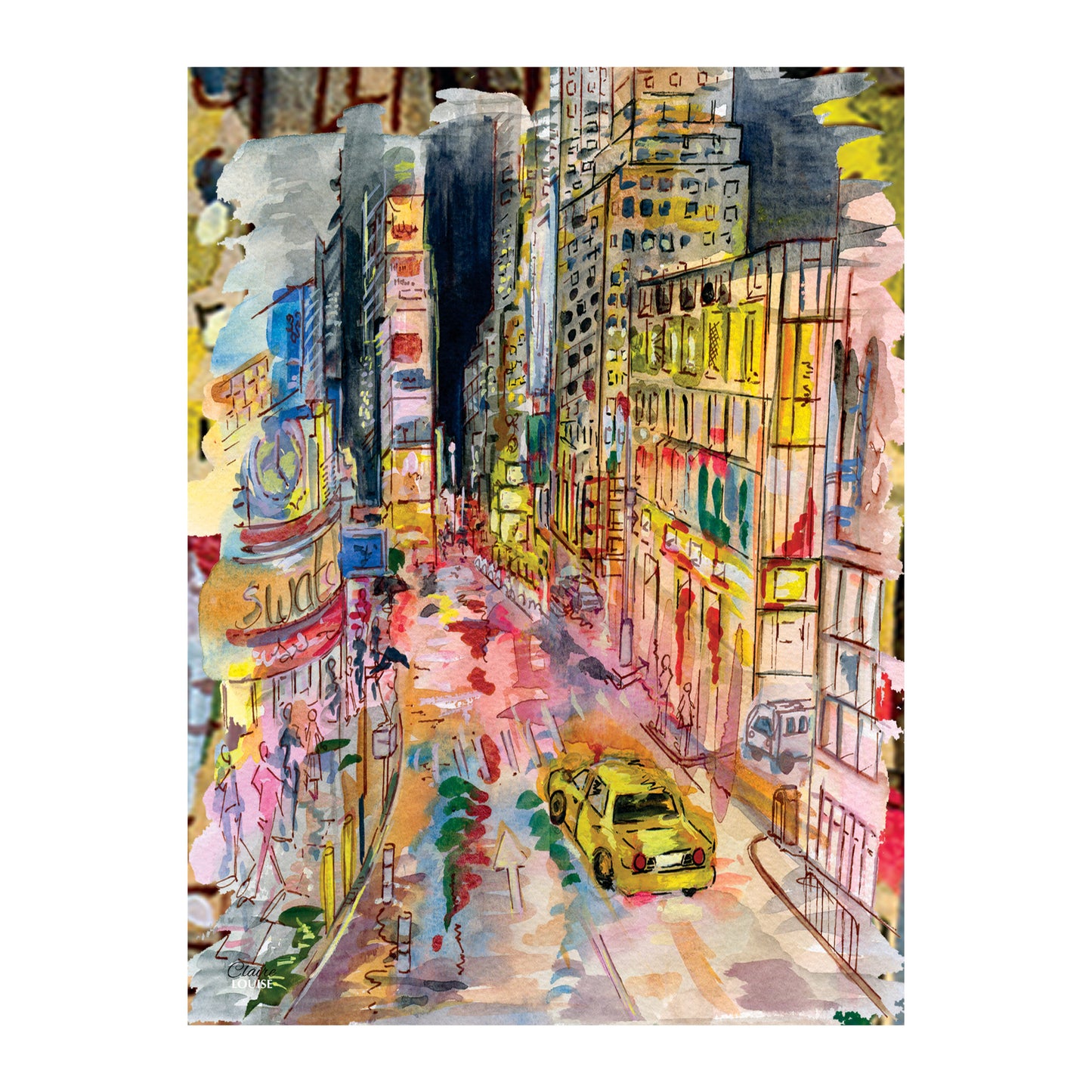New York Glass Wall Art