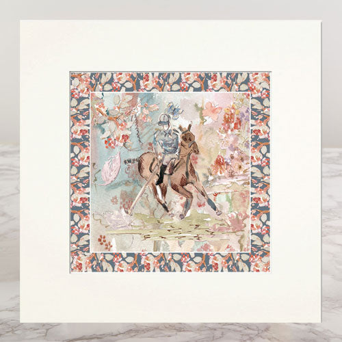 Polo Mounted Print