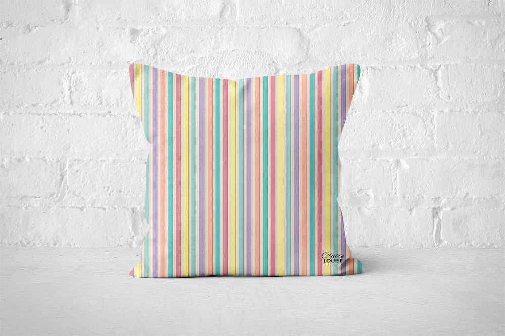 Pastel Stripe Cushion