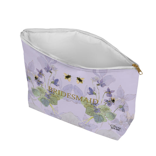 Bridal Morning Glories Cosmetic Bag