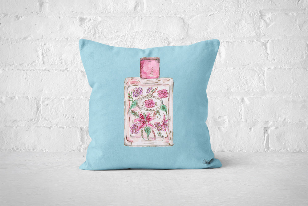 Prada inspired Perfume Bottle Cushion