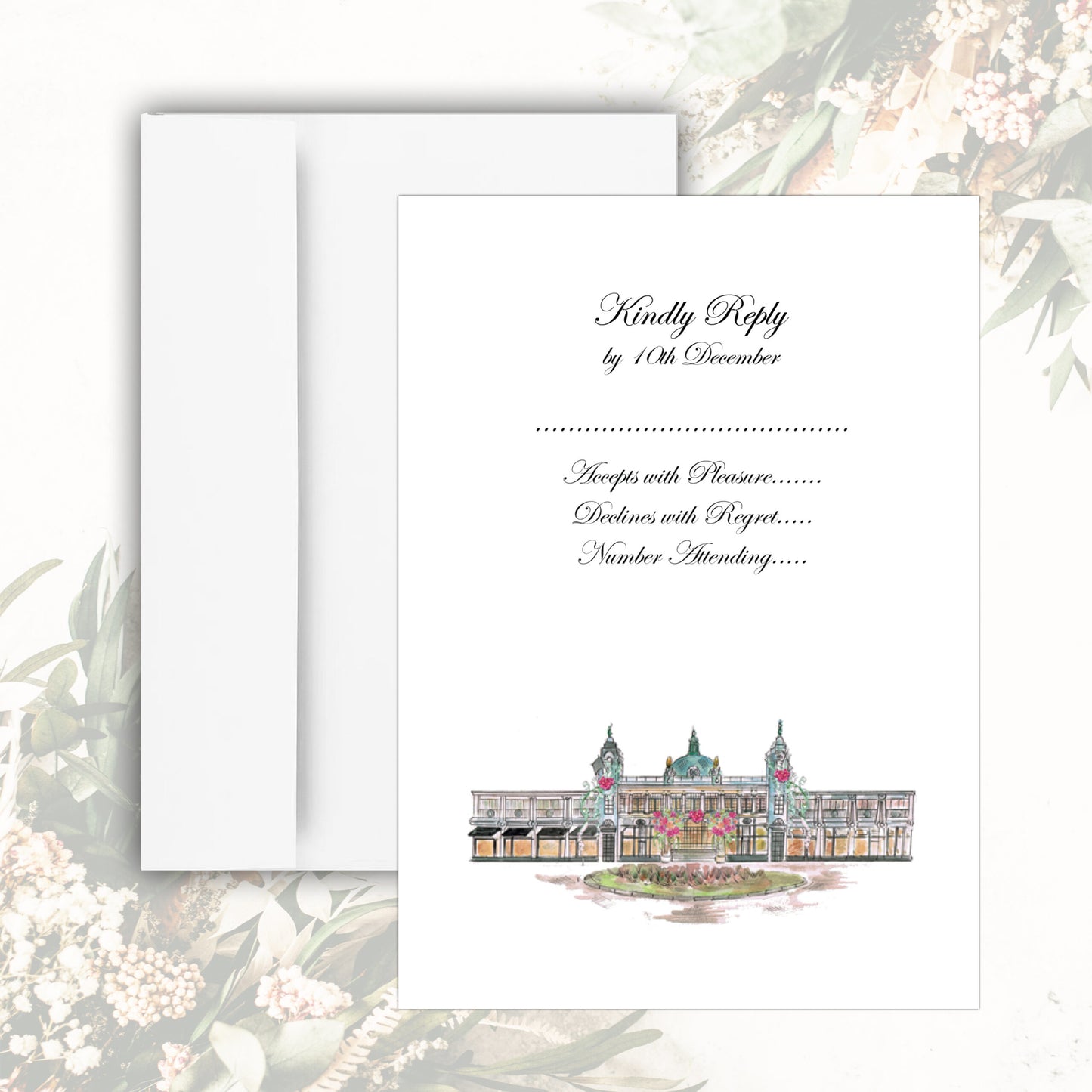 The Spanish City RSVP Card (White)