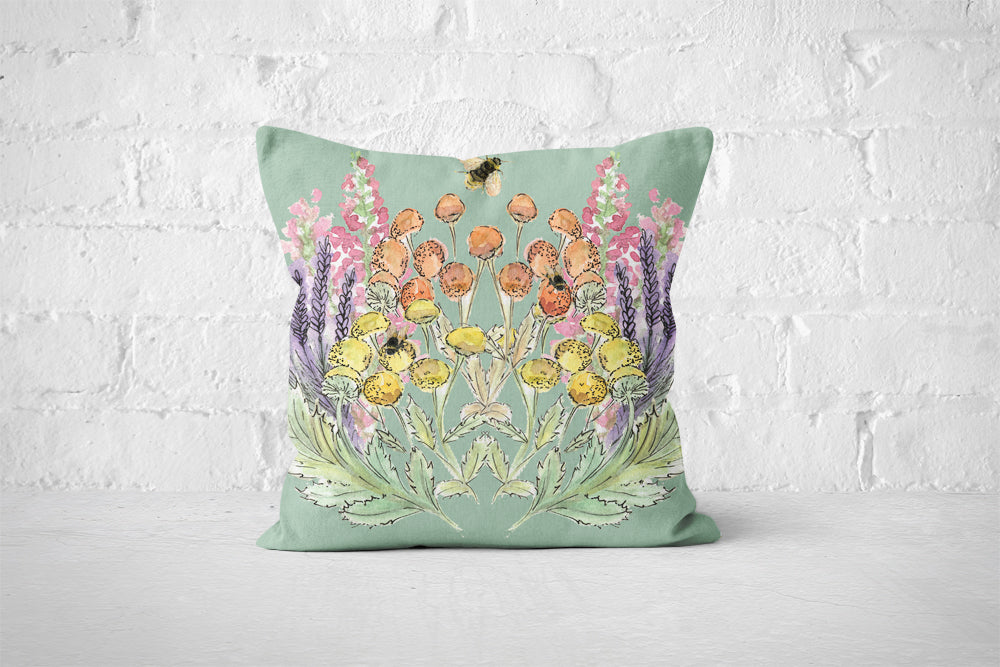 Sage Bloom Outdoor Cushion
