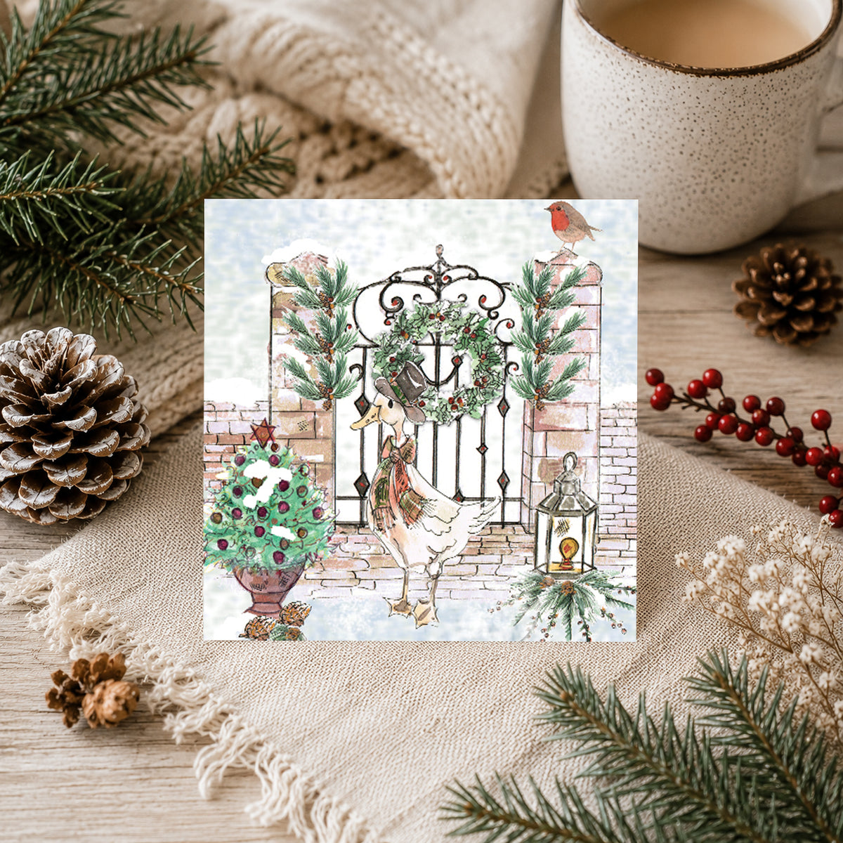 Christmas at the Garden Gate Greeting Card - Pack of 6