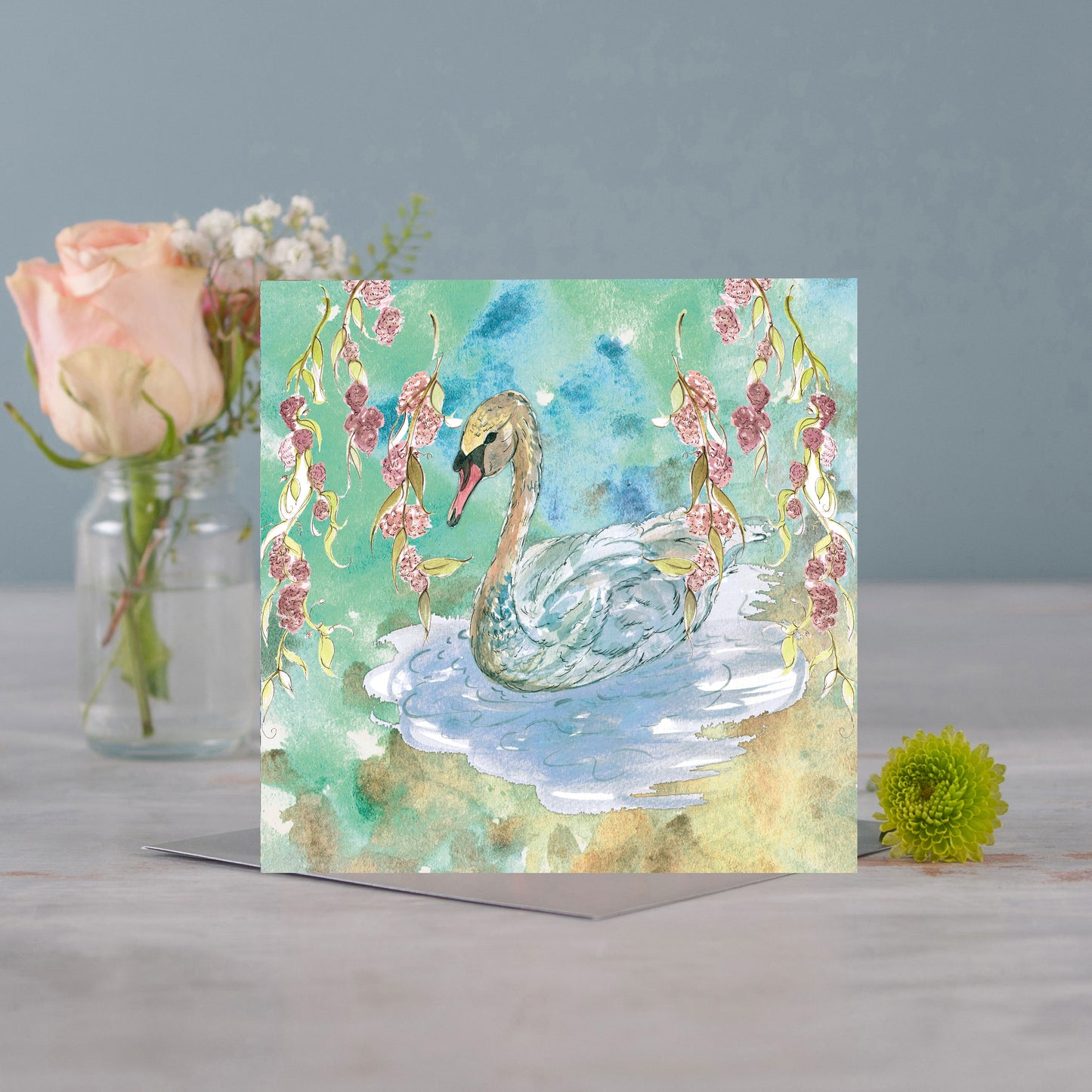 The Swan Garden Greeting Card - Pack of 6