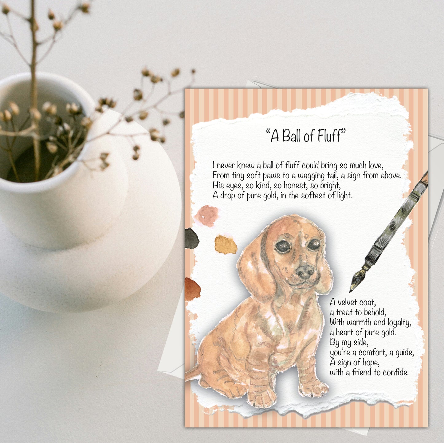 A Ball of Fluff Greeting Card - Pack of 6