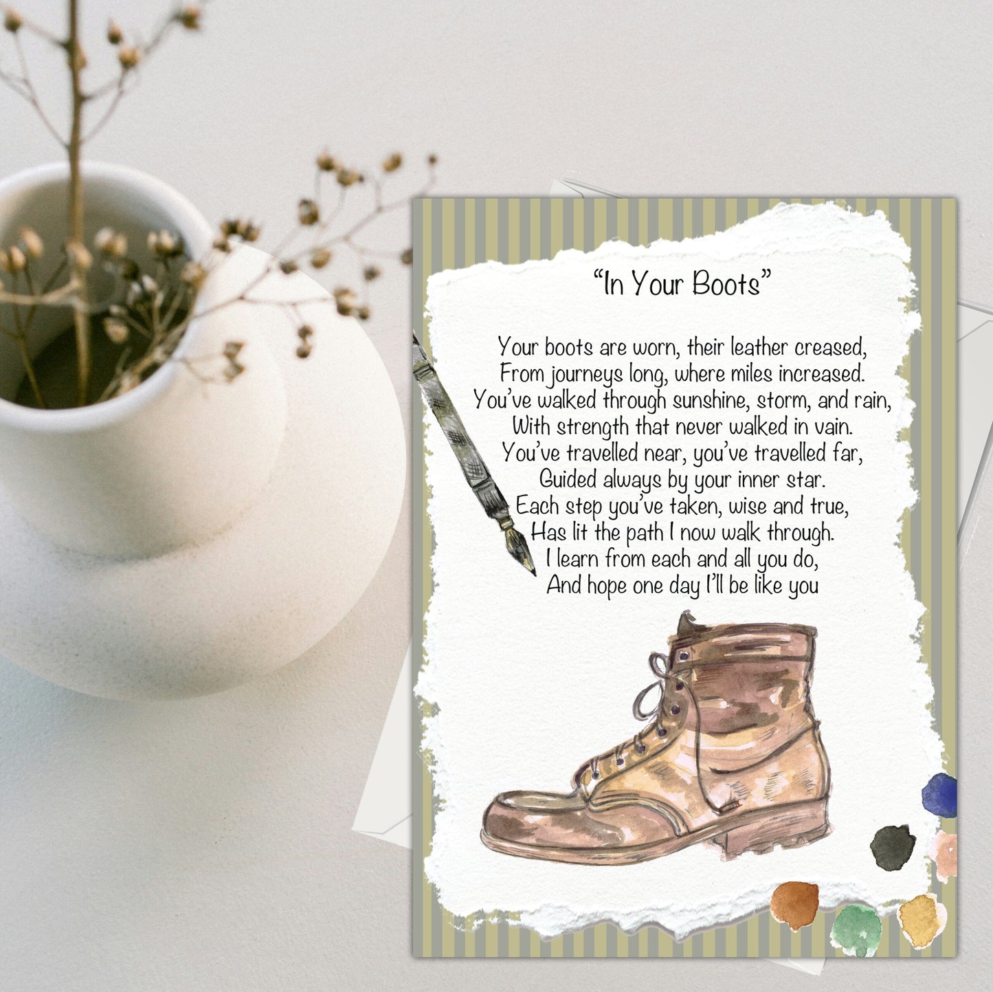 In Your Boots Greeting Card - Pack of 6