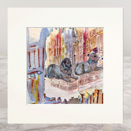 Trafalgar Square Mounted Print