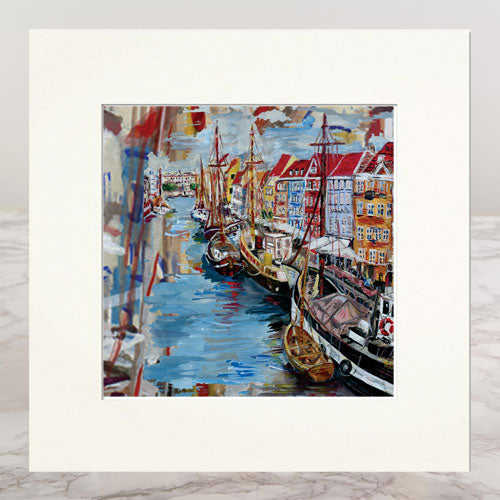 Nyhavn Quay Mounted Print