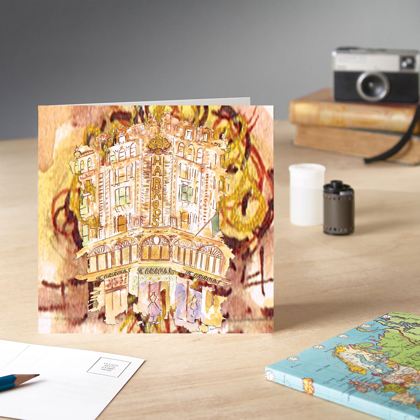 Harrods inspired Greetings Card - Pack of 6