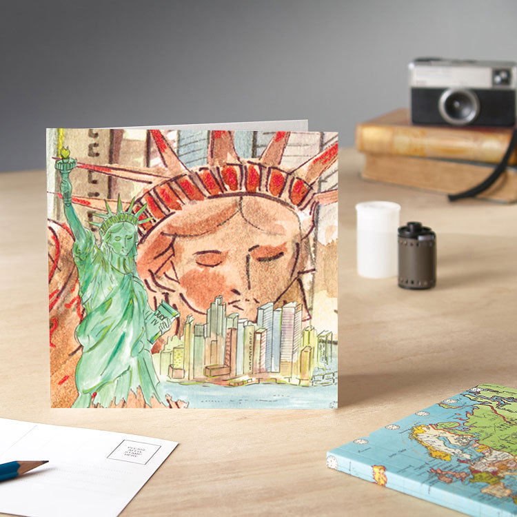 Statue of Liberty Greetings Card - Pack of 6