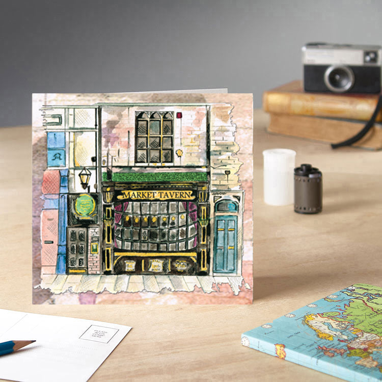 Durham Market Tavern Greetings Card - Pack of 6